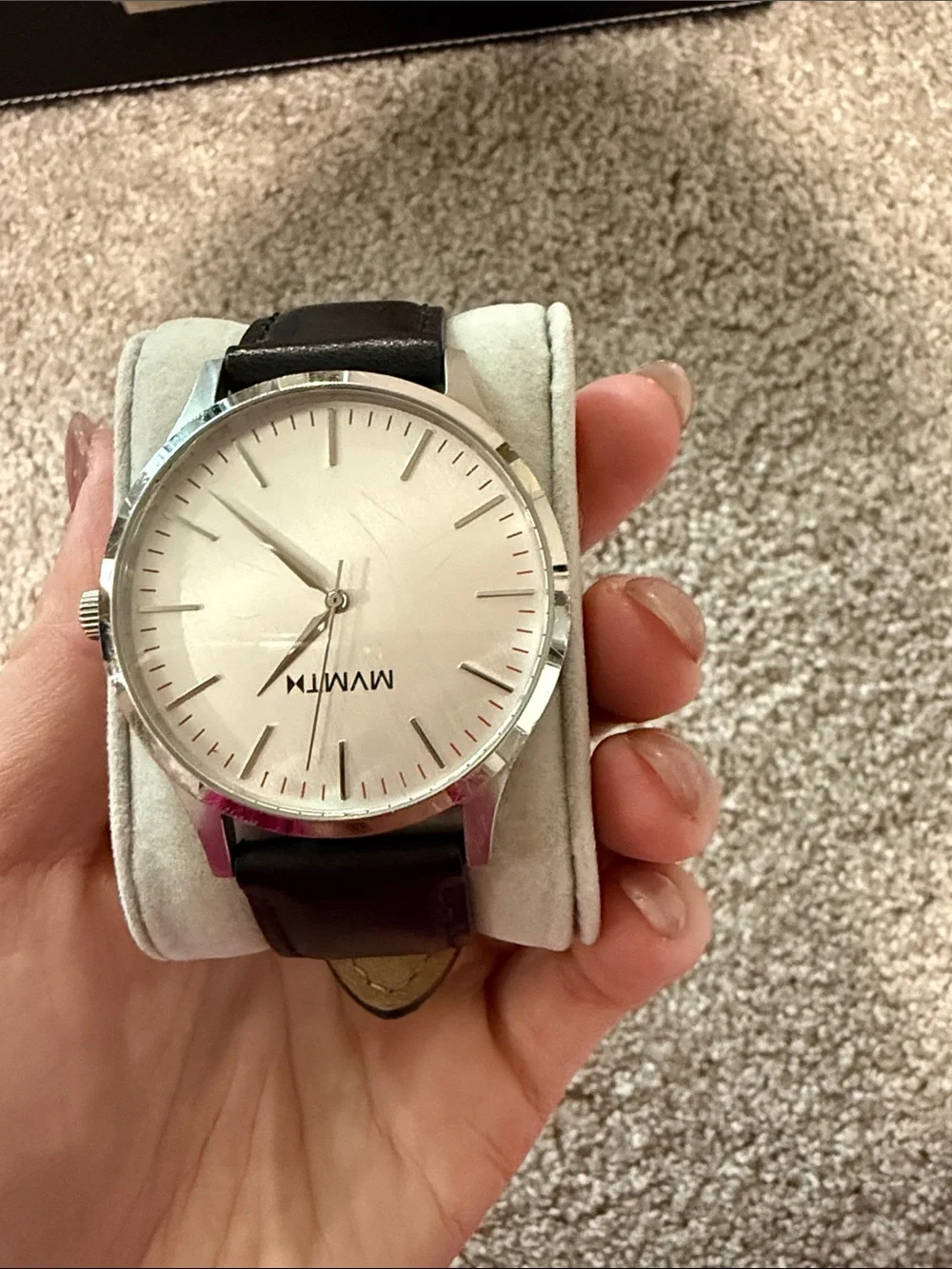 MVMT Men's Minimalist Watch in Silver and Black